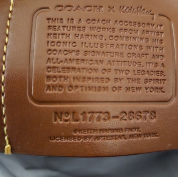 COACH X KEITH HARING TURNLOCK POUCH 30 - Picture 6 of 6